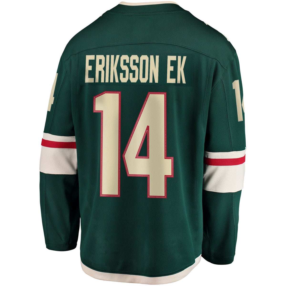 Minnesota Wild Joel Eriksson Ek Green Breakaway Jersey product image 4, provided for visual reference and product detail