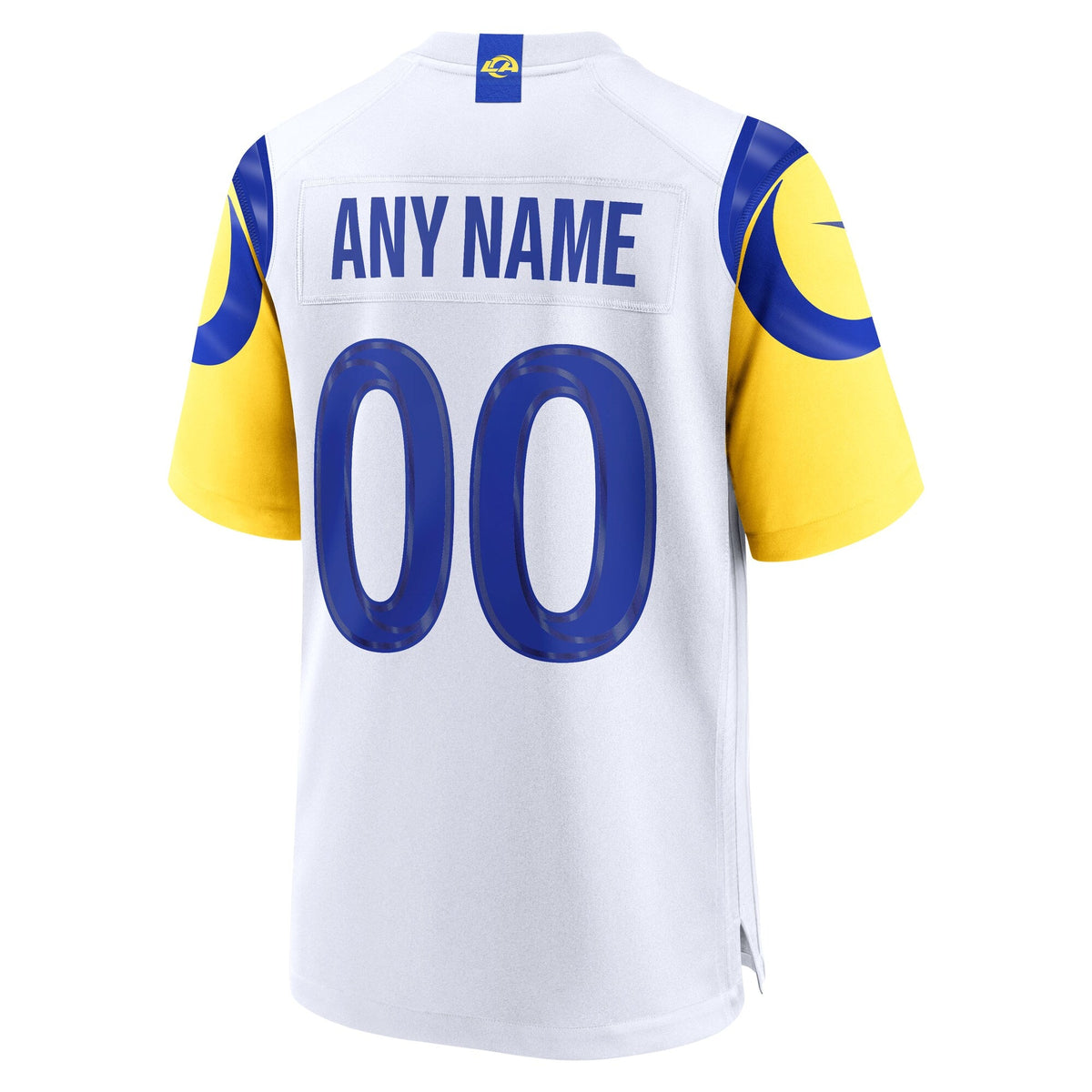 Los Angeles Rams White Custom Game Jersey product image 4, provided for visual reference and product detail review