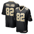 New Orleans Saints Bob Pollard Black Game Retired Player Jersey product image 1, provided for visual reference and product